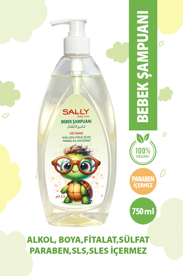Göz Yakmayan Parabensiz Bebek Şampuan 750 ml