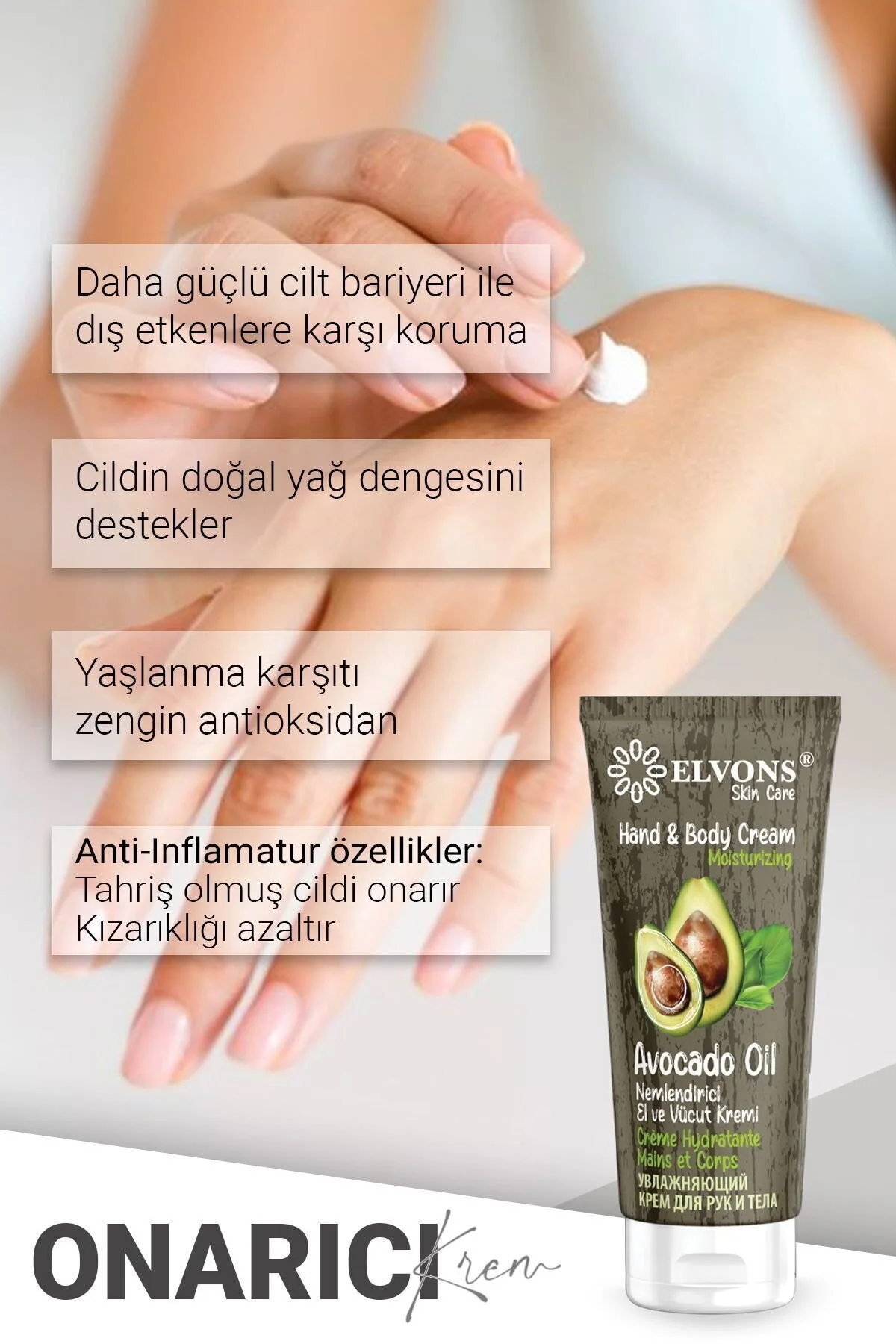 El Ve Vücut Krem-Avakado Tüp