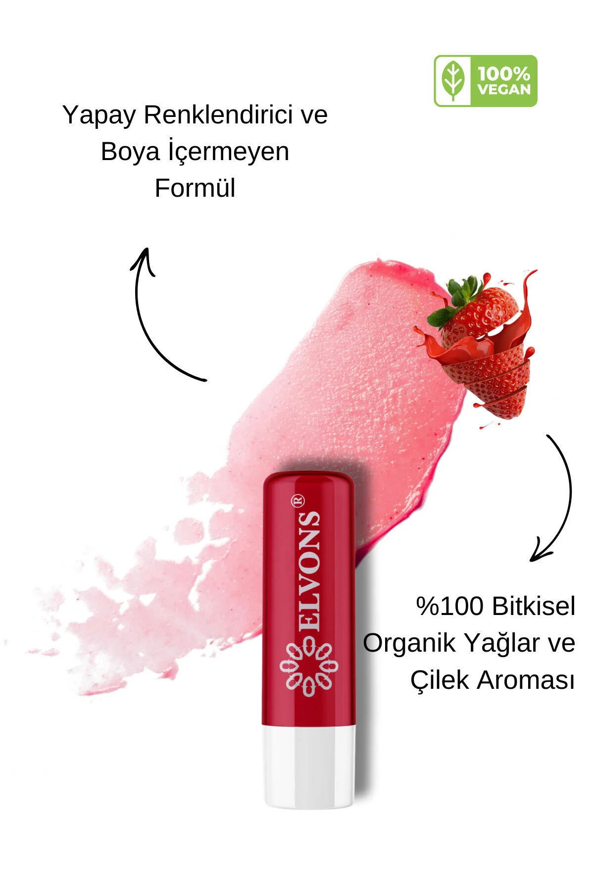 Lip Balm Çilek Extract