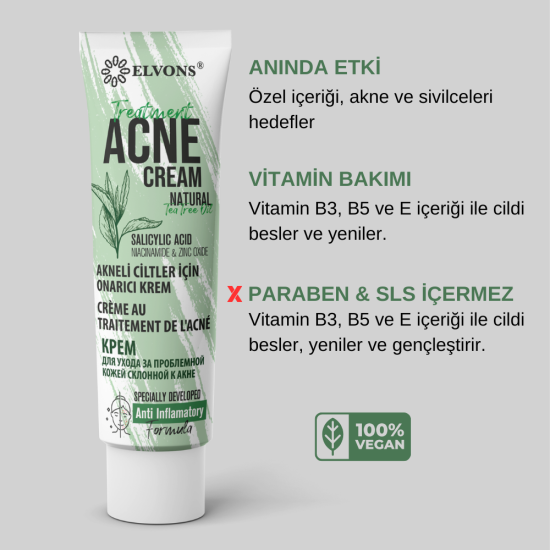 Sivilce Ve Akne Karşıtı Yüz Kremi